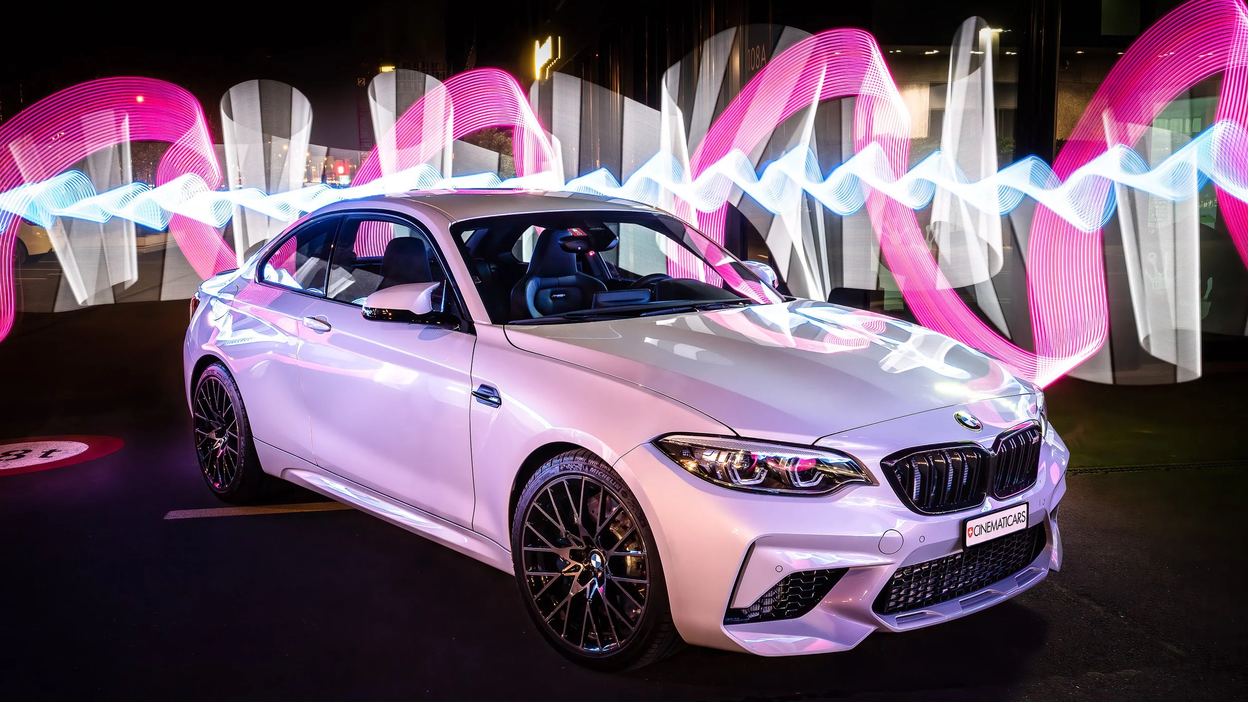 bmw m2 light painting automotive