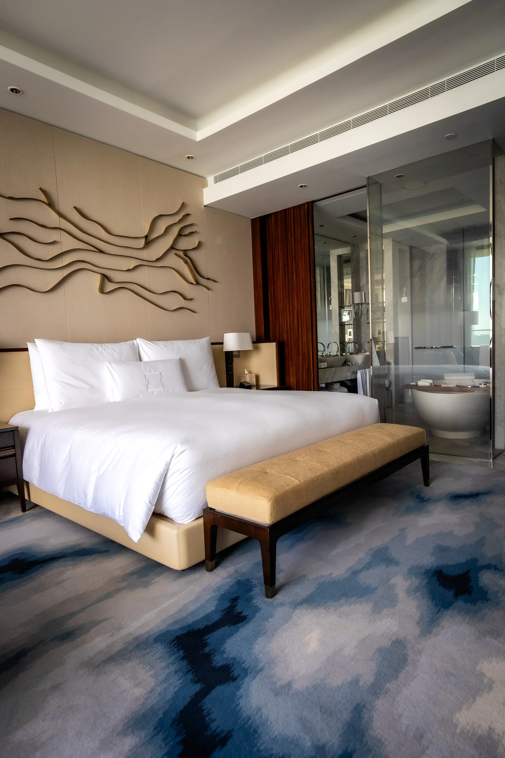 luxury hotel bedroom suite